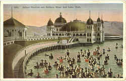 Saltair Pavilion And Bathers Magna, UT Postcard Postcard