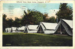 Officers Row State Camp Postcard