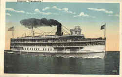 Steamer Canadanla Postcard