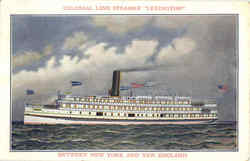 Colonial Line Steamer Lexington Steamers Postcard Postcard