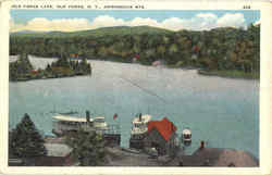 Old Forge Lake New York Postcard Postcard