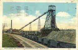 Shaft House And Stock Pile Underground Mine Duluth, MN Postcard Postcard