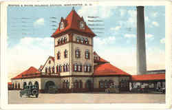 Boston & Maine Railroad Station Postcard