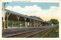 Railroad Station Niantic, CT Postcard Postcard