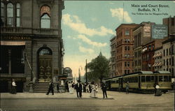 Main and Court Street Postcard