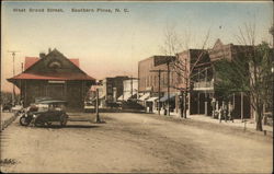 West Broad Street Depot Southern Pines, NC Postcard Postcard Postcard