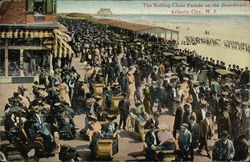 The Rolling Chair Parade on the Boardwalk Postcard