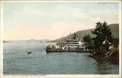 Hulett's Landing on Lake George Postcard