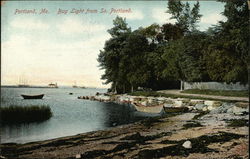 Bug Light from South Portland Postcard