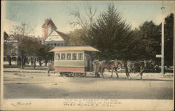 The Old Street Car and Hotel El Paso De Robles Paso Robles, CA Postcard Postcard Postcard