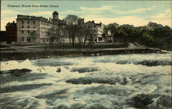 Cataract House from Green Island Postcard