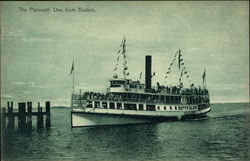 The Plymouth Line from Boston Ferries Postcard Postcard Postcard