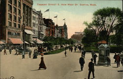 Tremont Street S. From West St. Boston, MA Postcard Postcard Postcard