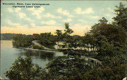 Lake Quinsigamond, Algonquin Canoe Club Worcester, MA Postcard Postcard Postcard