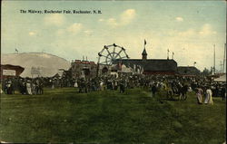 The Midway, Rochester Fair Postcard