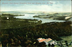 Mountain Park Casino, Connecticut River and Holyoke, from Mt. Tom. Massachusetts Postcard Postcard Postcard