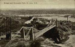 Bridges and Reversible Falls Postcard