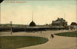 I.C.R. Station Moncton, NB Canada New Brunswick Postcard Postcard Postcard