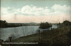 Banks of the Merrimac River Manchester, NH Postcard Postcard Postcard