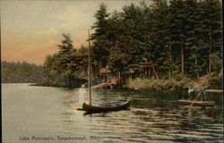 Boats on Lake Mascuppic Tyngsborough, MA Postcard Postcard Postcard