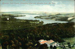 Mountain Park Casino, Connecticut River and View of Town, from Mt. Tom Holyoke, MA Postcard Postcard Postcard