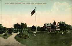 E. H. Barney Pecousic Villa, Forest Park Springfield, MA Postcard Postcard Postcard