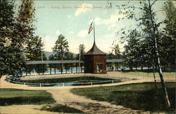 Trolley Station, Forest Lake Palmer, MA Postcard Postcard Postcard