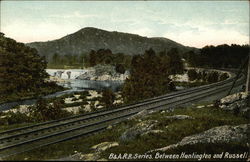 B&A.R.R. Series, between Huntington and Russell Postcard