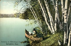 Canoeing on Watershop's Pond Postcard