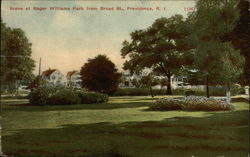 Roger Williams Park from Broad Street Postcard