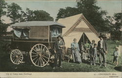 Gipsy (Gypsy) Camp near Carthage Postcard