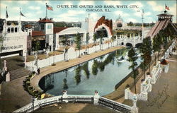 Chute the Chutes and Basin, White City Chicago, IL Postcard Postcard Postcard