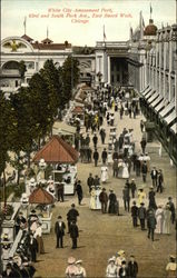 White City Amusement Park, 63rd and South Park Ave., East Board Walk Postcard