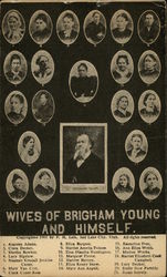 20 Wives of Brigham Young and Himself Salt Lake City, UT Postcard Postcard Postcard