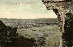 View of City from Chautauqua Rocks Boulder, CO Postcard Postcard Postcard