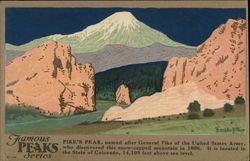 Illustration - Pike's Peak Postcard