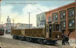 Ore Conveying by Electricity Butte, MT Postcard Postcard Postcard