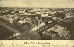 Birds-eye View of Tucson, Arizon Arizona Postcard Postcard Postcard