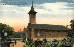 Saint Sugustine-on-the-Beach, R. C. Chapel, Waikiki, Honolulu Postcard