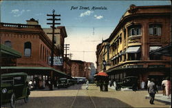 View of Fort Street Postcard