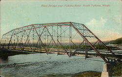 Steel Bridge over Yakima River Postcard