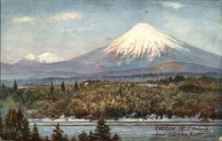 Mt. St. Helens from Columbia River, Mt. Rainier in Distance Oregon Postcard Postcard Postcard