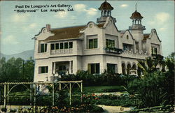 Paul De Longpre's Art Gallery "Hollywood" Los Angeles, CA Postcard Postcard Postcard