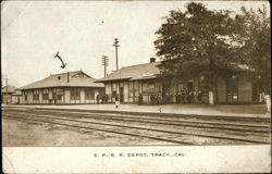 S.P.R.R. Depot Postcard