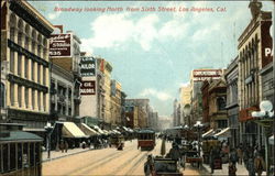 Boadway looking North from Sixth Street Postcard