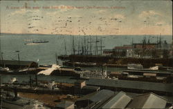 A scene of the water front from the ferry tower San Francisco, CA Postcard Postcard Postcard