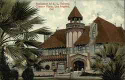 Residence of E.L. Doheny, Chestesr Place Los Angeles, CA Postcard Postcard Postcard