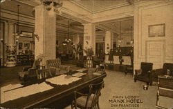 Manx Hotel - Main Lobby Postcard