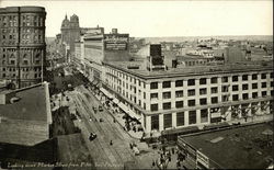 Looking down Market Street from Fifth San Francisco, CA Postcard Postcard Postcard