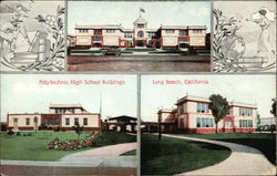 Polytechnic High School Buildings Postcard